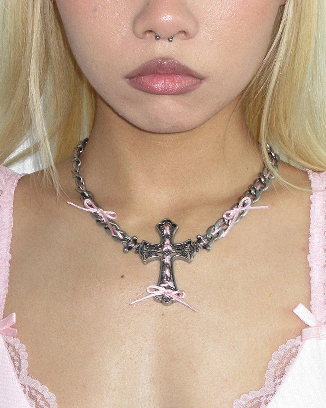 Pink uvula chain