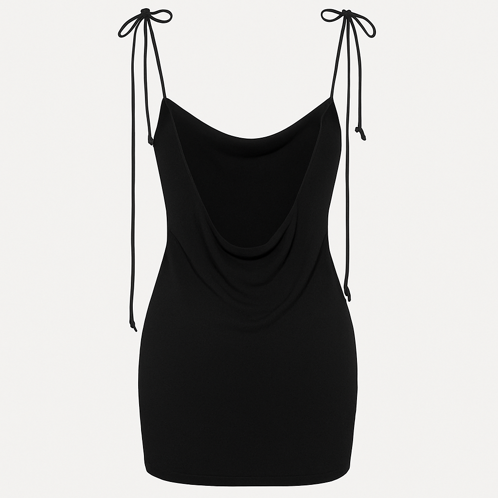 Open back Black dress