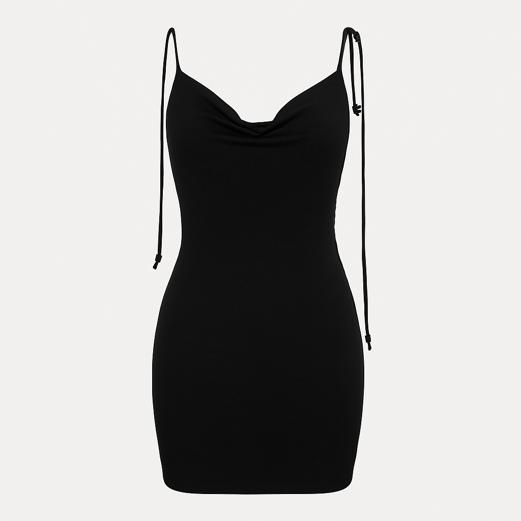 Open back Black dress