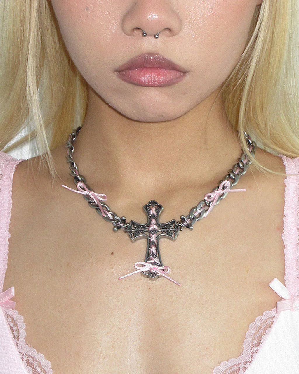 Pink uvula chain