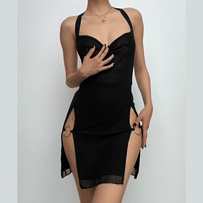 Mini black dress