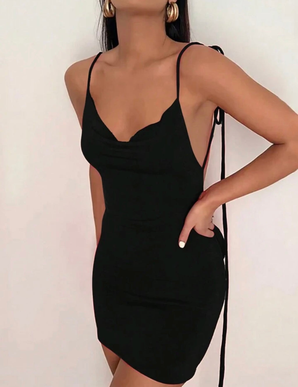 Open back Black dress