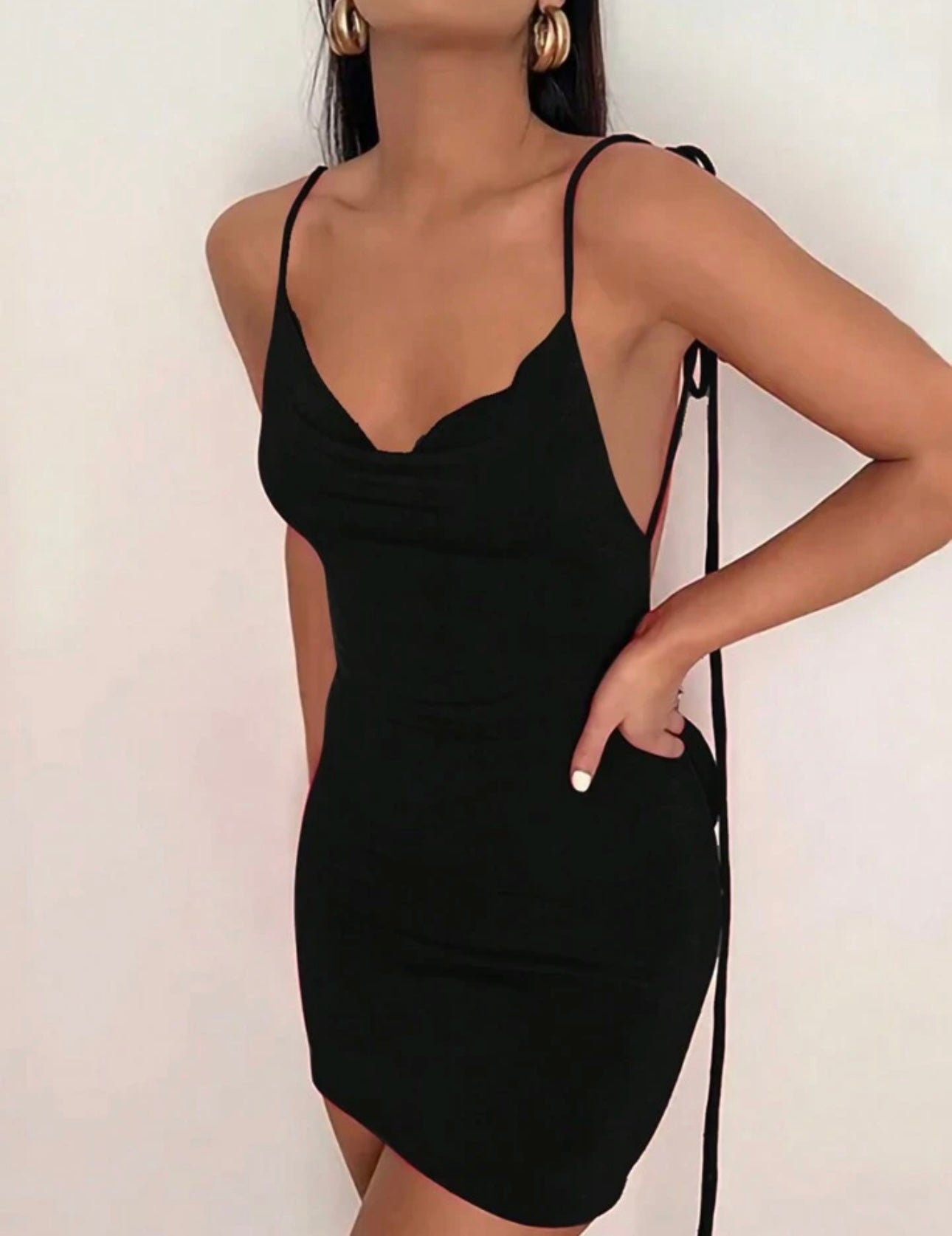 Open back Black dress