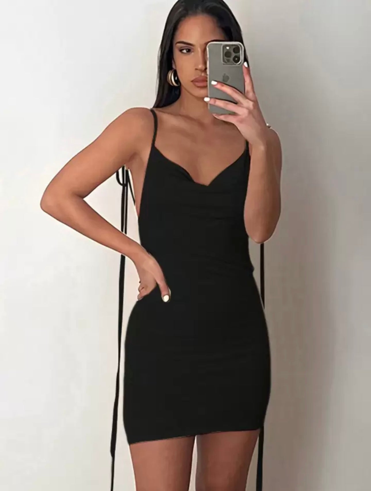 Open back Black dress