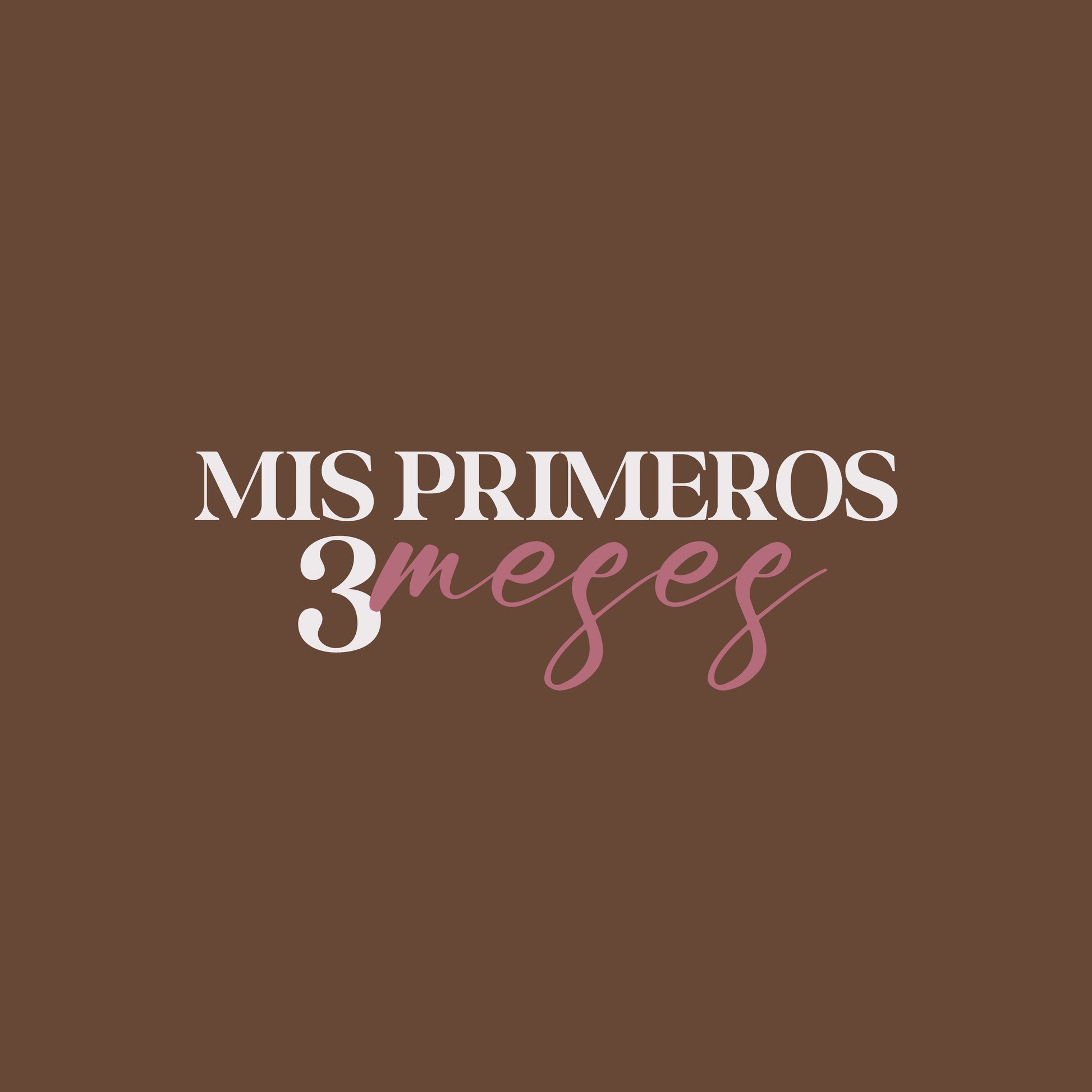 Mis Primeros 3 Meses